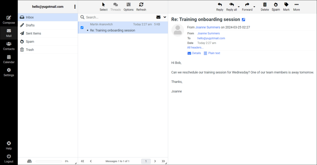 webmail inbox